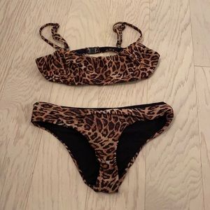 zara leopard bikini